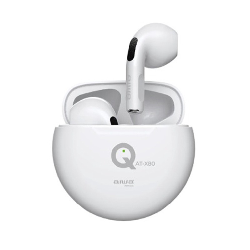 หูฟังไร้สาย AIWA AT-X80Q แบบอินเอียร์ สีดำ