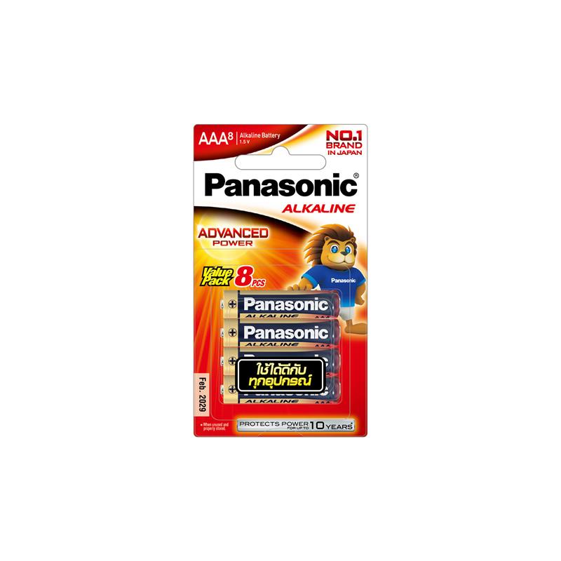 ถ่านอัลคาไลน์ LR03T/8B AAA (แพ Panasonic LR03T