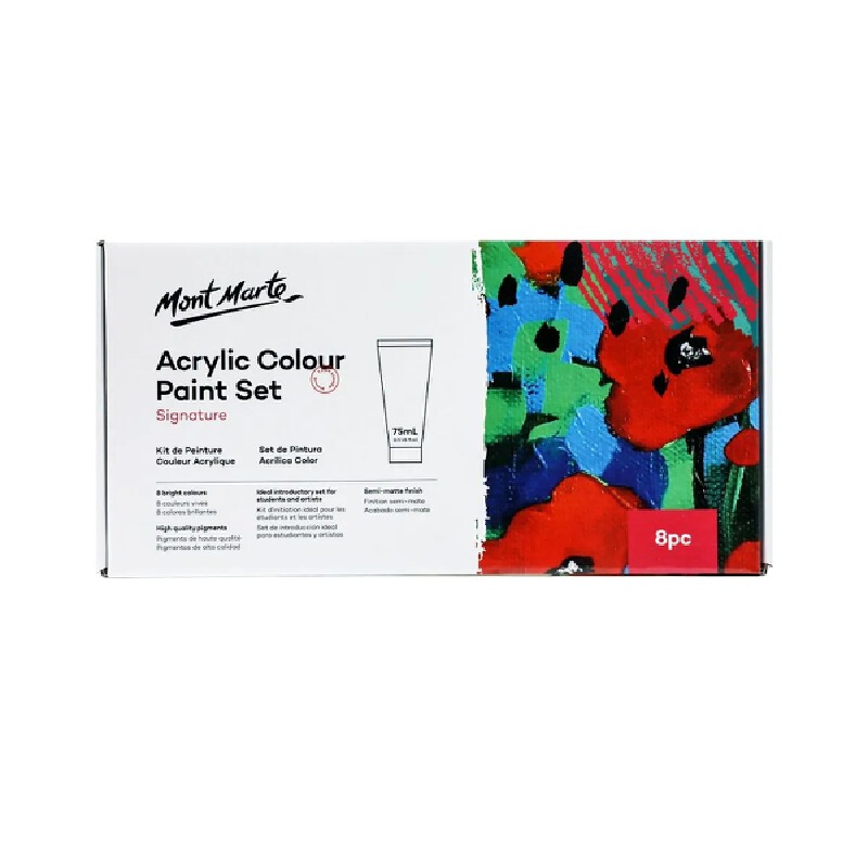 Acrylic Colour Paint 8pc75ml มอนมาร์ท